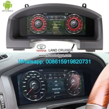 Toyota Land Cruiser 2007-2019 Car Panel Meter Multimedia GPS Player Android 12.3